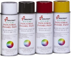 Ability One - Spray Paints; Type: Aerosol Enamel ; Finish: Flat ; Tack-free Dry Time (Minutes): 30 ; Recoat Dry Time (Hours): 48 ; Recoat Dry Time (Minutes): 120 - Exact Industrial Supply