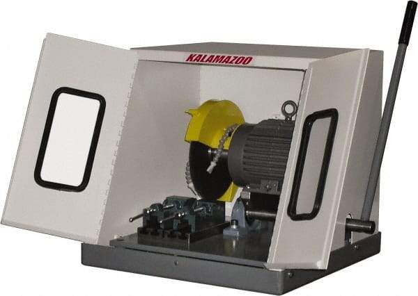 Kalamazoo - 10" Blade Diam, 5/8" Arbor Hole, Straight Chop & Cutoff Saw - 3,450 RPM, 2 hp, 220/440 Volts, 3 Phase - Best Tool & Supply