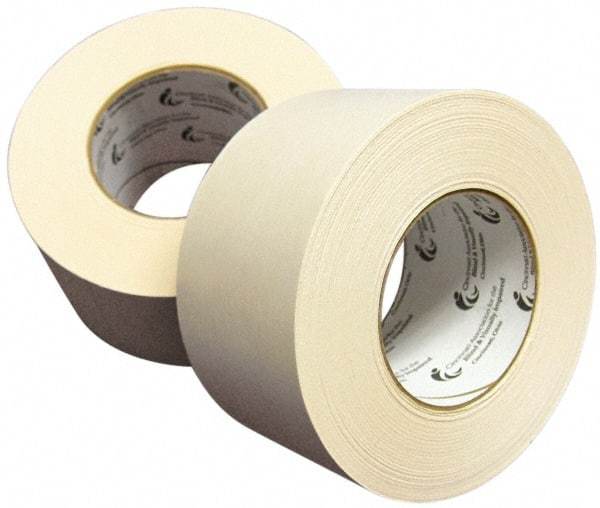 Ability One - 1/2" Wide x 60 Yd Long Tan Crepe Paper Masking Tape - Series 751 - Best Tool & Supply