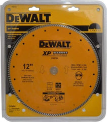 DeWALT - 12" Diam, 1" Arbor Hole Diam, Wet & Dry Cut Saw Blade - Diamond-Tipped, Standard Round Arbor - Best Tool & Supply