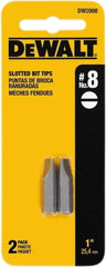 DeWALT - 1/4" Drive Slotted Screwdriver Bit - 1" OAL, Insert Bit - Best Tool & Supply