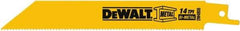 DeWALT - Bi-Metal Reciprocating Saw Blade - Straight Profile, 14 TPI, Toothed Edge - Best Tool & Supply