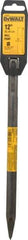 DeWALT - 12" OAL, 3/4" Shank Diam, Moil Point Chisel - SDS Max Drive, SDS Max Shank, Steel - Best Tool & Supply