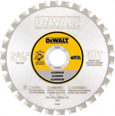 DeWALT - 5-3/8" Diam, 30 Tooth Wet & Dry Cut Saw Blade - Steel, Standard Round Arbor - Best Tool & Supply