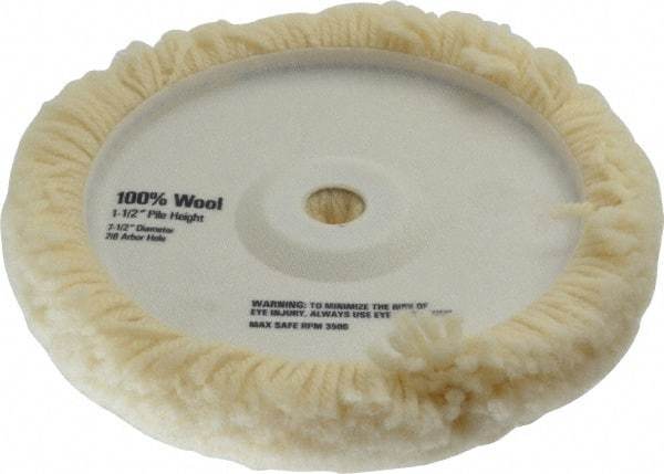 DeWALT - 7-1/2" Diam x 1-1/2" Thick Unmounted Buffing Wheel - Polishing Wheel - Best Tool & Supply