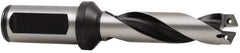 Allied Machine and Engineering - Series 2, 31/32 to 1-3/8" Diam, 1-1/4" Diam Straight Shank with Flange, Helical Flute Spade Drill - 11-3/8" Max Depth, 13-13/64" Body Length, 15-11/32" OAL, Extended Length, Through Coolant - Best Tool & Supply