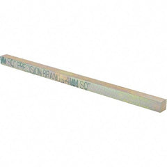 Precision Brand - 12" Long, Zinc Yellow Dichromate Key Stock - Oversized Key Stock - Best Tool & Supply