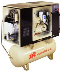 Ingersoll-Rand - 10 hp, 80 Gal Stationary Electric Rotary Screw Air Compressor - Three Phase, 150 Max psi, 34 CFM, 230 Volt - Best Tool & Supply