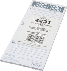 Safco - Suggestion Box Refill Cards - For Use with Suggestion Box - Best Tool & Supply