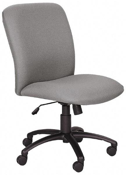 Safco - High Back Chair - 22-1/4" Wide x 20-3/4" Deep, Polyester Seat, Black - Best Tool & Supply