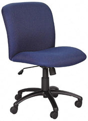 Safco - Mid Back Chair - 22-1/2" Wide x 20-3/4" Deep, Polyester Seat, Black - Best Tool & Supply