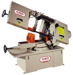 Horizontal Bandsaw: 10 x 16″ Rectangular, 12″ Round Capacity, Variable Speed Pulley Drive 230 & 460V, 2 hp, 3 Phase, Coolant System