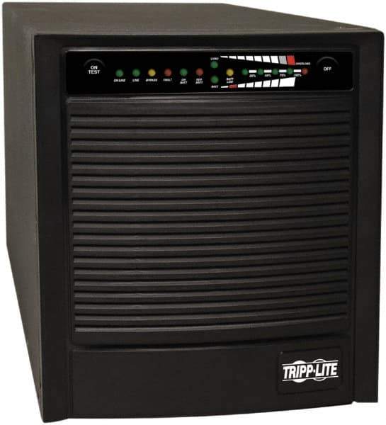 Tripp-Lite - 20 Amp, 2,200 VA, Tower & Rack Mount Online Backup Uninterruptible Power Supply - Backup 4-1/2 min with Full Load & 14 min with Half Load, 120 VAC Input & Output, 1,600 Watt Output, 1 Phases, 6 Outlets - Best Tool & Supply