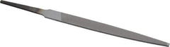 Nicholson - 4" Long, Smooth Cut, Mill American-Pattern File - Single Cut, 5/64" Overall Thickness, Tang - Best Tool & Supply