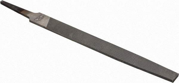 Nicholson - 6" Long, Smooth Cut, Mill American-Pattern File - Single Cut, 7/64" Overall Thickness, Tang - Best Tool & Supply