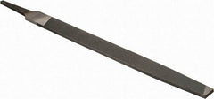 Nicholson - 8" Long, Smooth Cut, Mill American-Pattern File - Single Cut, 9/64" Overall Thickness, Tang - Best Tool & Supply