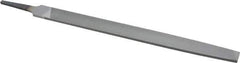 Nicholson - 10" Long, Second Cut, Mill American-Pattern File - Single Cut, 1-1/64" Overall Thickness, Tang - Best Tool & Supply