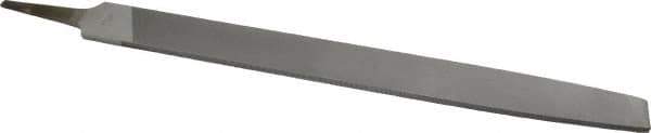 Nicholson - 14" Long, Smooth Cut, Mill American-Pattern File - Single Cut, 1/4" Overall Thickness, Tang - Best Tool & Supply