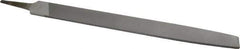 Nicholson - 14" Long, Smooth Cut, Mill American-Pattern File - Single Cut, 1/4" Overall Thickness, Tang - Best Tool & Supply