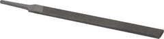 Nicholson - 8" Long, Second Cut, Flat American-Pattern File - Double Cut, 13/64" Overall Thickness, Tang - Best Tool & Supply