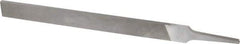 Nicholson - 8" Long, Smooth Cut, Flat American-Pattern File - Double Cut, 13/64" Overall Thickness, Tang - Best Tool & Supply