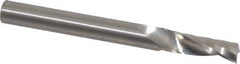 Onsrud - 1/4" Cutting Diam x 3/4" Length of Cut, 1 Flute, Upcut Spiral Router Bit - Uncoated, Right Hand Cut, Solid Carbide, 2-1/2" OAL x 1/4" Shank Diam, Single Edge, 21° Helix Angle - Best Tool & Supply