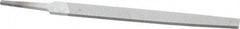 Nicholson - 6" Long, Second Cut, Flat American-Pattern File - Double Cut, 5/32" Overall Thickness, Tang - Best Tool & Supply