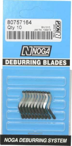 Noga - N1 Right-Handed Cobalt Deburring Swivel Blade - Use on Cross Hole, Hole Edge & Straight Edge Surfaces - Best Tool & Supply