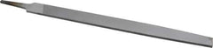 Nicholson - 12" Long, Smooth Cut, Flat American-Pattern File - Double Cut, 9/32" Overall Thickness, Tang - Best Tool & Supply