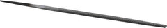 Nicholson - 4" Long, Smooth Cut, Round American-Pattern File - Single Cut, Tang - Best Tool & Supply