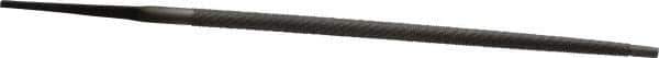 Nicholson - 6" Long, Second Cut, Round American-Pattern File - Single Cut, Tang - Best Tool & Supply