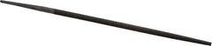 Nicholson - 8" Long, Second Cut, Round American-Pattern File - Single Cut, Tang - Best Tool & Supply