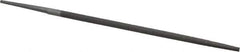 Nicholson - 8" Long, Smooth Cut, Round American-Pattern File - Single Cut, Tang - Best Tool & Supply