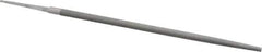 Nicholson - 10" Long, Smooth Cut, Round American-Pattern File - Single Cut, Tang - Best Tool & Supply