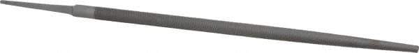 Nicholson - 12" Long, Smooth Cut, Round American-Pattern File - Single Cut, Tang - Best Tool & Supply