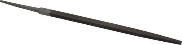 Nicholson - 6" Long, Smooth Cut, Square American-Pattern File - Double Cut, Tang - Best Tool & Supply