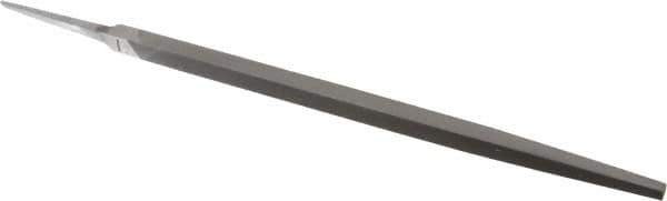 Nicholson - 12" Long, Smooth Cut, Square American-Pattern File - Double Cut, Tang - Best Tool & Supply