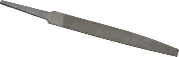 Nicholson - 4" Long, Smooth Cut, Knife American-Pattern File - Double Cut, 7/64" Overall Thickness, Tang - Best Tool & Supply