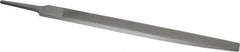 Nicholson - 8" Long, Second Cut, Knife American-Pattern File - Double Cut, 3/16" Overall Thickness, Tang - Best Tool & Supply