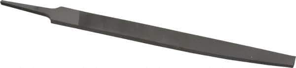 Nicholson - 8" Long, Smooth Cut, Knife American-Pattern File - Double Cut, 3/16" Overall Thickness, Tang - Best Tool & Supply