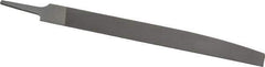 Nicholson - 10" Long, Smooth Cut, Knife American-Pattern File - Double Cut, 1/4" Overall Thickness, Tang - Best Tool & Supply