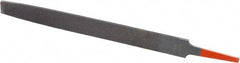 Simonds File - 8" Long, Bastard Cut, Flat American-Pattern File - Double Cut, 7/32" Overall Thickness, Tang - Best Tool & Supply