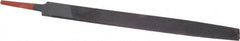 Simonds File - 10" Long, Bastard Cut, Flat American-Pattern File - Double Cut, 1/4" Overall Thickness, Tang - Best Tool & Supply