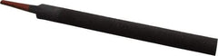 Simonds File - 8" Long, Smooth Cut, Half Round American-Pattern File - Double Cut, 7/32" Overall Thickness, Tang - Best Tool & Supply