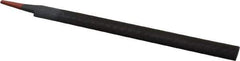 Simonds File - 10" Long, Smooth Cut, Half Round American-Pattern File - Double Cut, 9/32" Overall Thickness, Tang - Best Tool & Supply