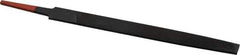 Simonds File - 6" Long, Smooth Cut, Mill American-Pattern File - Single Cut, 19/32" Overall Thickness, Tang - Best Tool & Supply