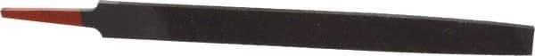 Simonds File - 8" Long, Smooth Cut, Mill American-Pattern File - Single Cut, 9/64" Overall Thickness, Tang - Best Tool & Supply