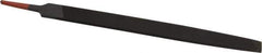 Simonds File - 12" Long, Smooth Cut, Mill American-Pattern File - Single Cut, 7/32" Overall Thickness, Tang - Best Tool & Supply