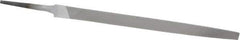 Nicholson - 8" Long, Smooth Cut, Triangle American-Pattern File - Double Cut, Tang - Best Tool & Supply