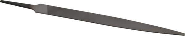 Nicholson - 8" Long, Smooth Cut, Warding American-Pattern File - Double Cut, 3/32" Overall Thickness, Tang - Best Tool & Supply